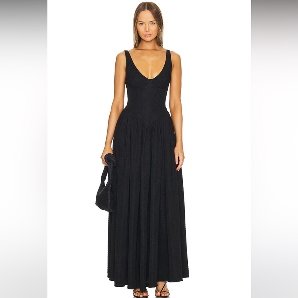 DELFI Isodora Long Dress in black. WORN ONCE